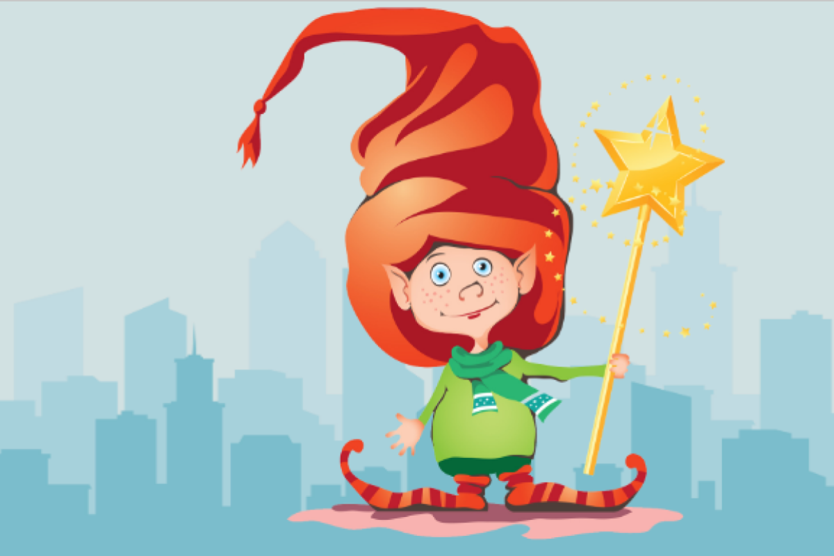 Patch the elf is a trainee wish-giver.