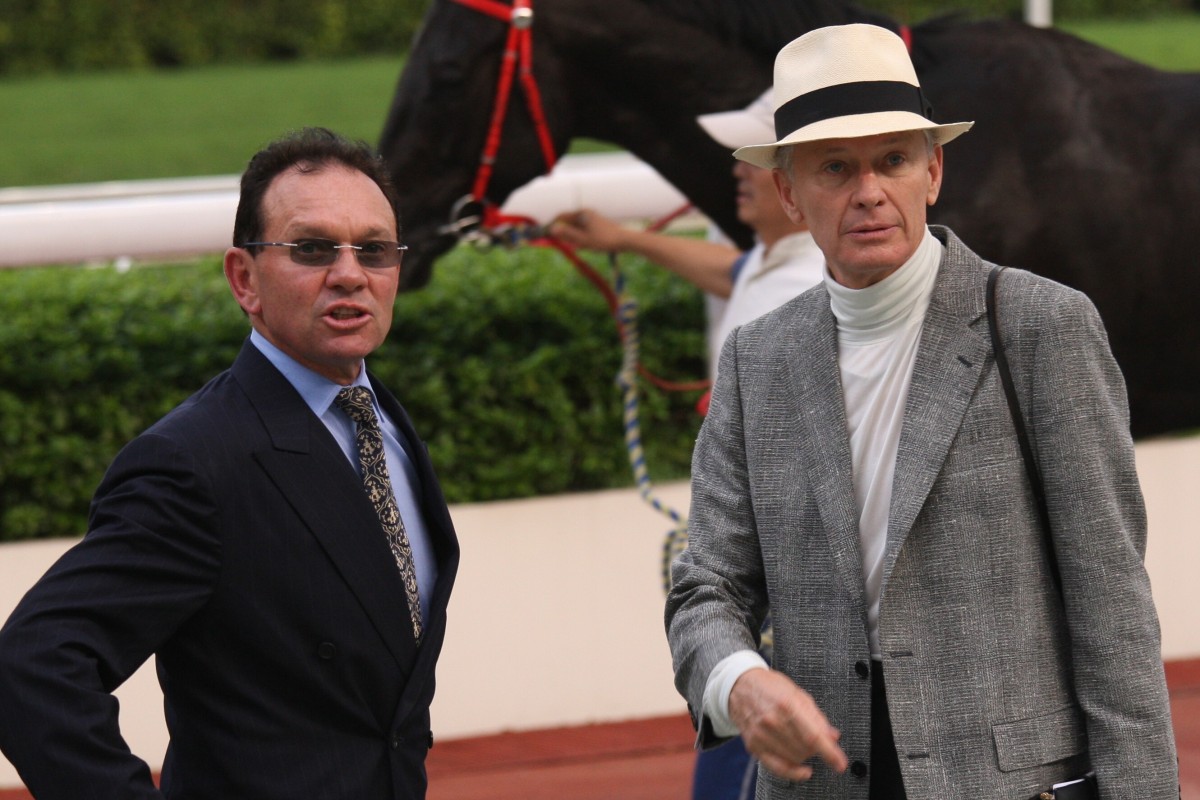 Gary and John Moore after a winner at Sha Tin in 2010. Photos: Kenneth Chan