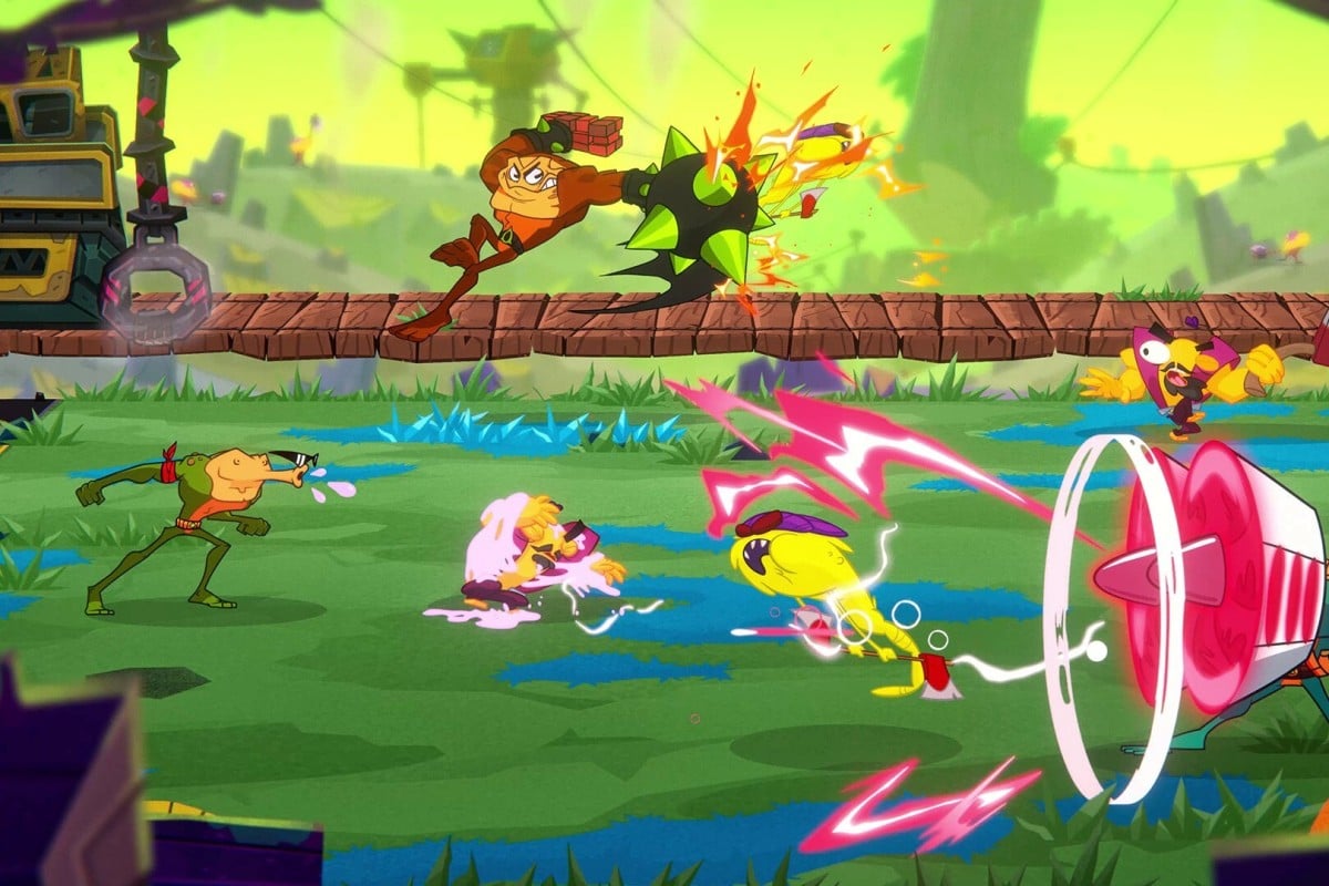 'Battletoads' is a beat 'em up game with modern mechanics.