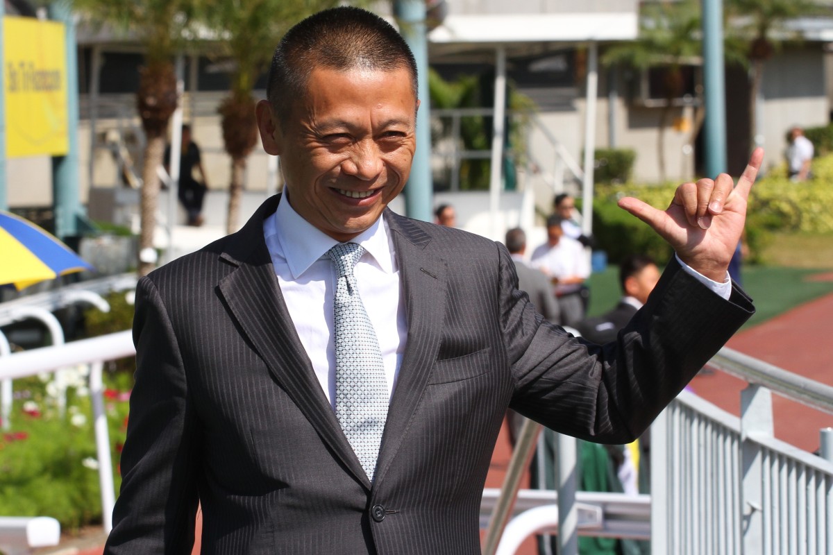 Danny Shum celebrates a winner last season. Photos: Kenneth Chan