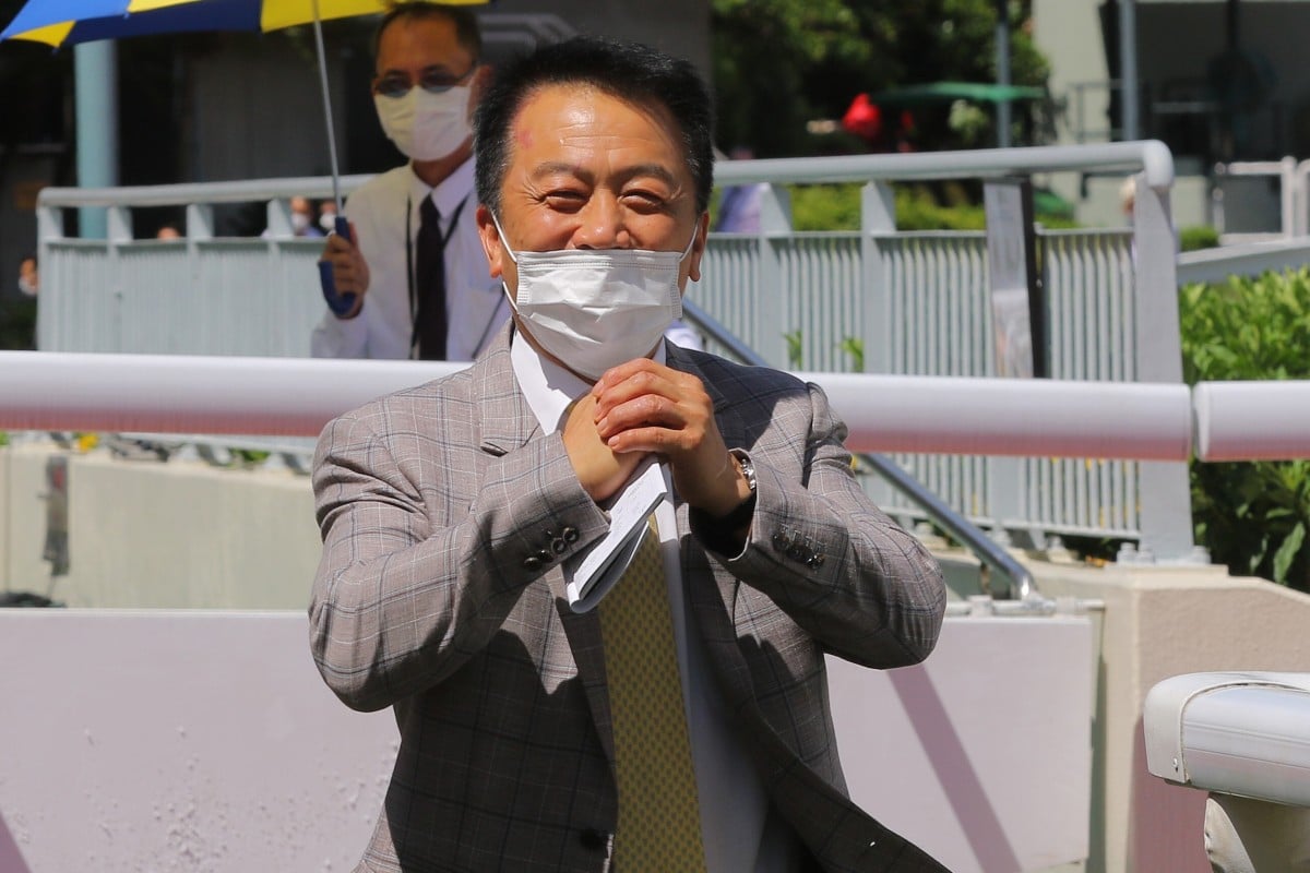 Ricky Yiu celebrates a winner late last season. Photos: Kenneth Chan