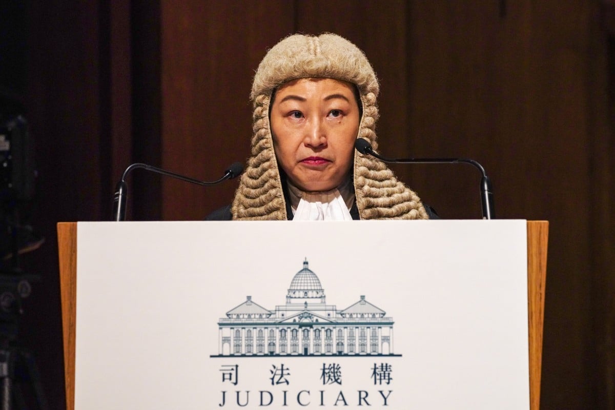 Secretary for Justice Teresa Cheng Yeuk-wah has said that many people don’t actually understand the term ‘separation of powers’. Photo: SCMP / Robert Ng