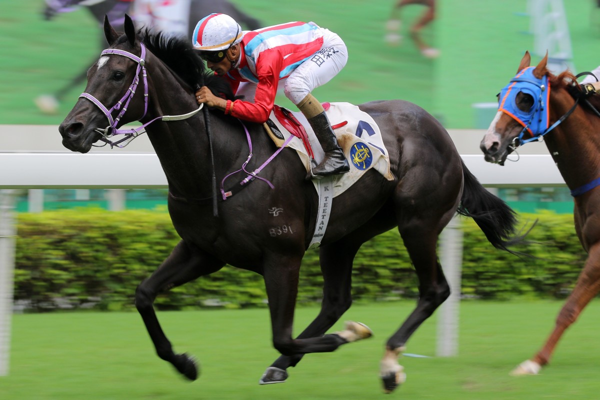 Lakeshore Eagle makes it three wins on the bounce at Sha Tin in June. Photos: Kenneth Chan