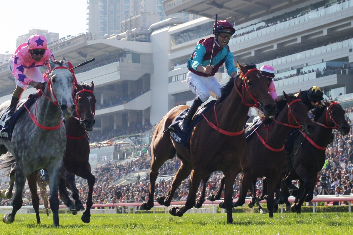 Beat The Clock wins the 2019 Hong Kong Sprint. Photos: Kenneth Chan
