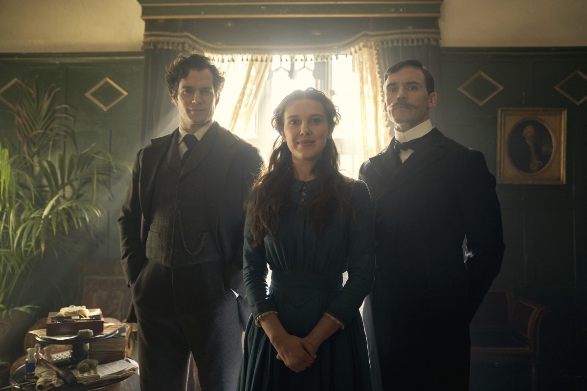 Henry Cavill, from left, Millie Bobby Brown and Sam Claflin star in ‘Enola Holmes.’ (Photo: Netflix)