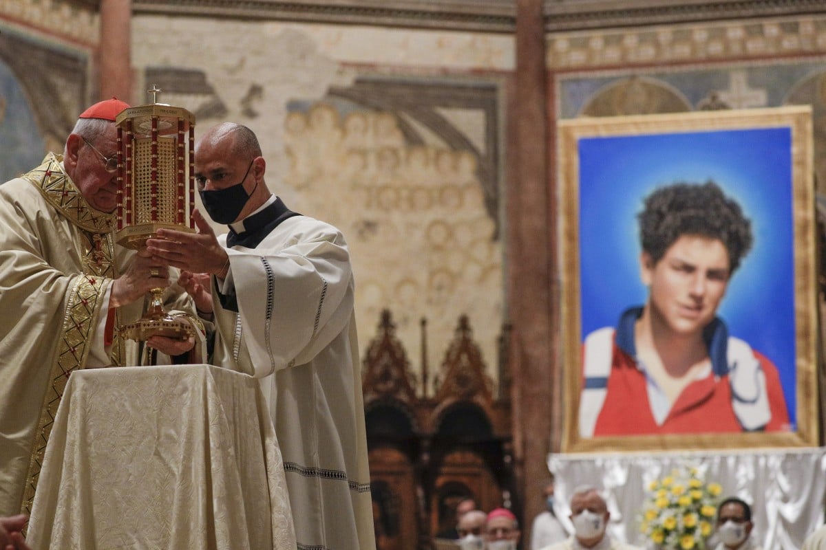 Carlo Acutis was beatified, the first step towards being recognised as a saint. Photo: AP