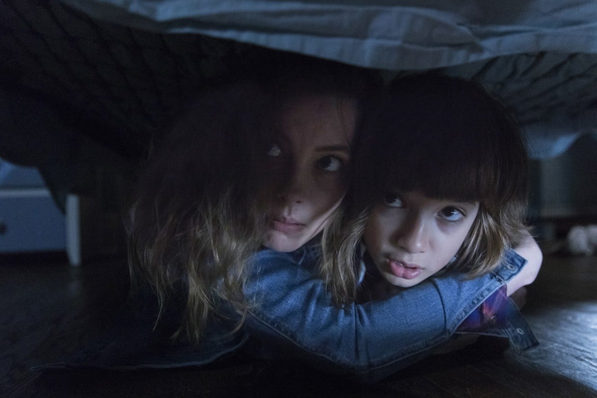 Oliver (Azhy Robertson) and his mum Sarah (Gillian Jacobs, left) face terrors earthly and otherwise. Photo: AP