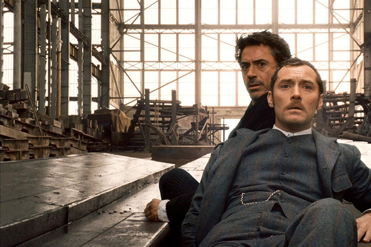 Jude Law (right) and Robert Downey Jr are best buds in Sherlock Holmes (2009)