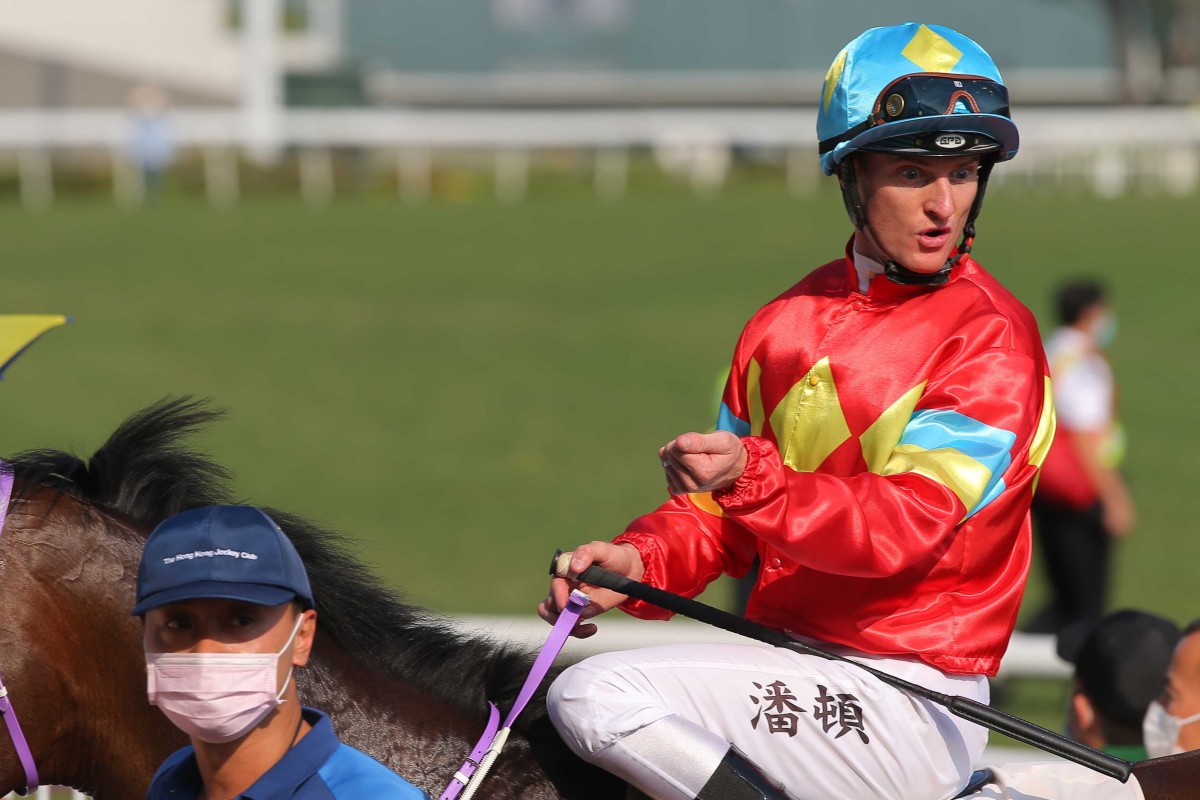 Zac Purton after a winner at Sha Tin. Photos: Kenneth Chan
