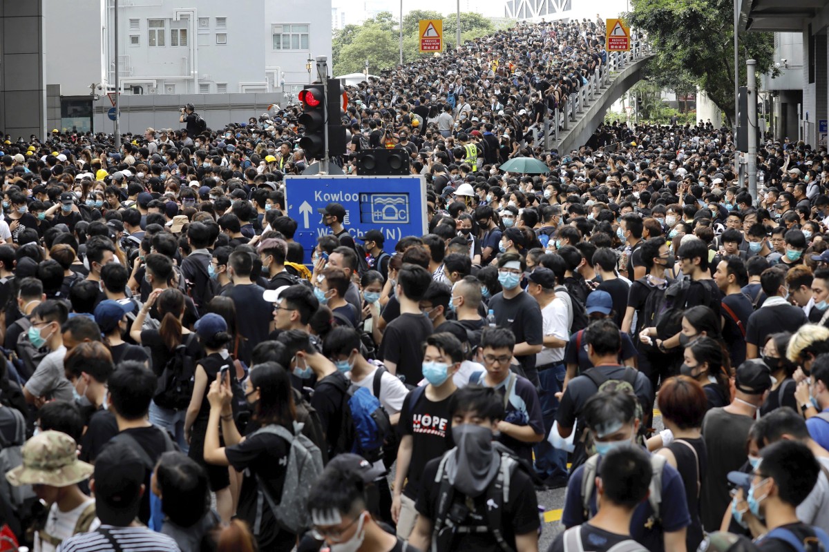 Past events, such as the 2019 protests, coudl still be discussed in class. Photo: AP