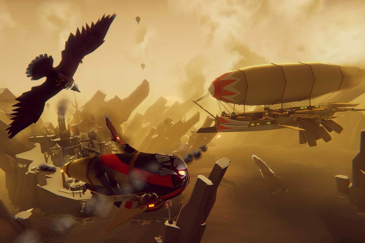 The aerial battles in The Falconeer are spectacular – and tricky. Photo: DPA