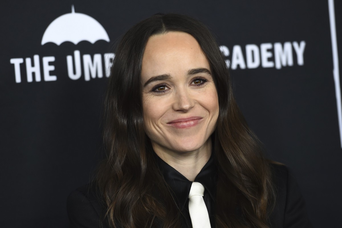FILE - Elliot Page arrives at the Los Angeles premiere of "The Umbrella Academy" on Feb. 12, 2019. Page, the Oscar-nominated actor of “Juno”, “Inception” and “The Umbrella Academy” came out as transgender on Tuesday in an announcement greeted as a watershed moment for the trans community in Hollywood. The 33-year-old actor from Nova Scotia said his decision came after a long journey and with much support from the LGBTQ community. (Photo by Jordan Strauss/Invision/AP, File)