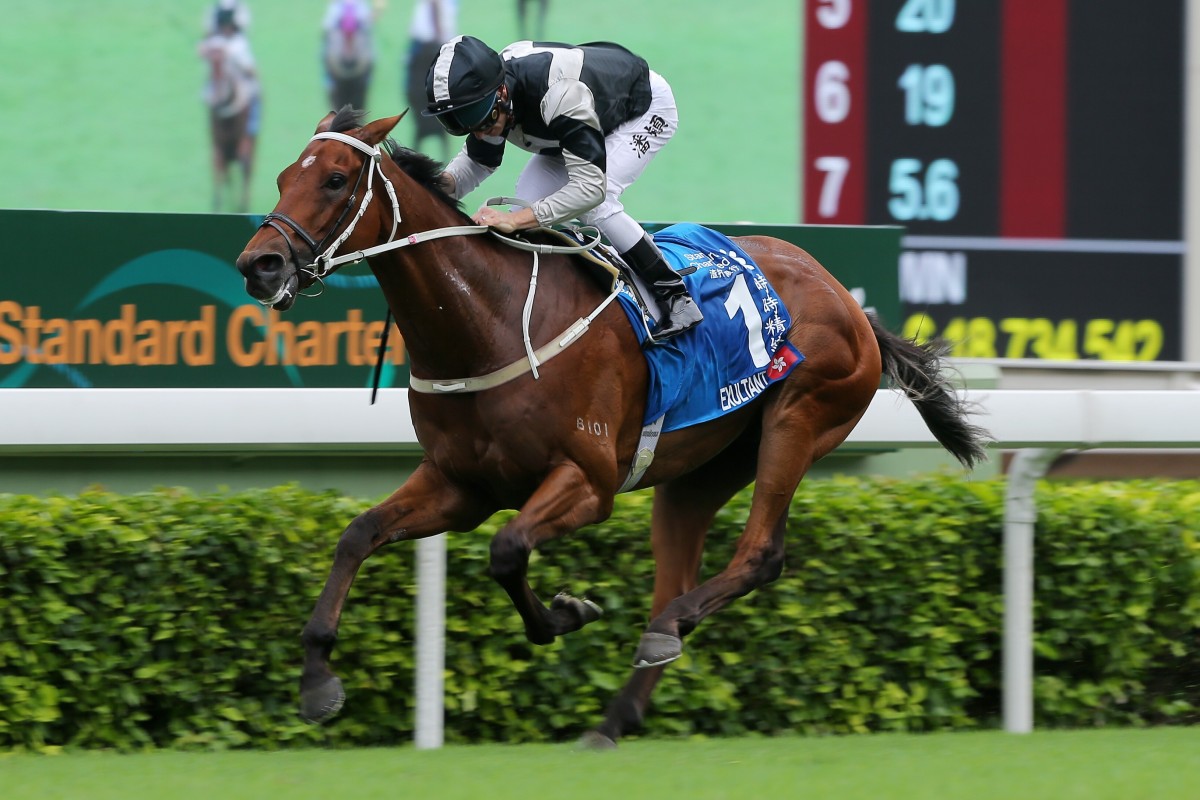 Exultant wins the Champions & Chater Cup at Sha Tin in May. Photos: Kenneth Chan