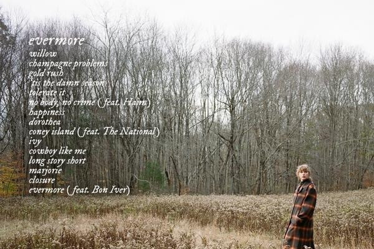 Taylor Swift was incredibly productive during lockdown, releasing the 15-song Evermore after the summer’s Folklore. Photo: taylorswift.com