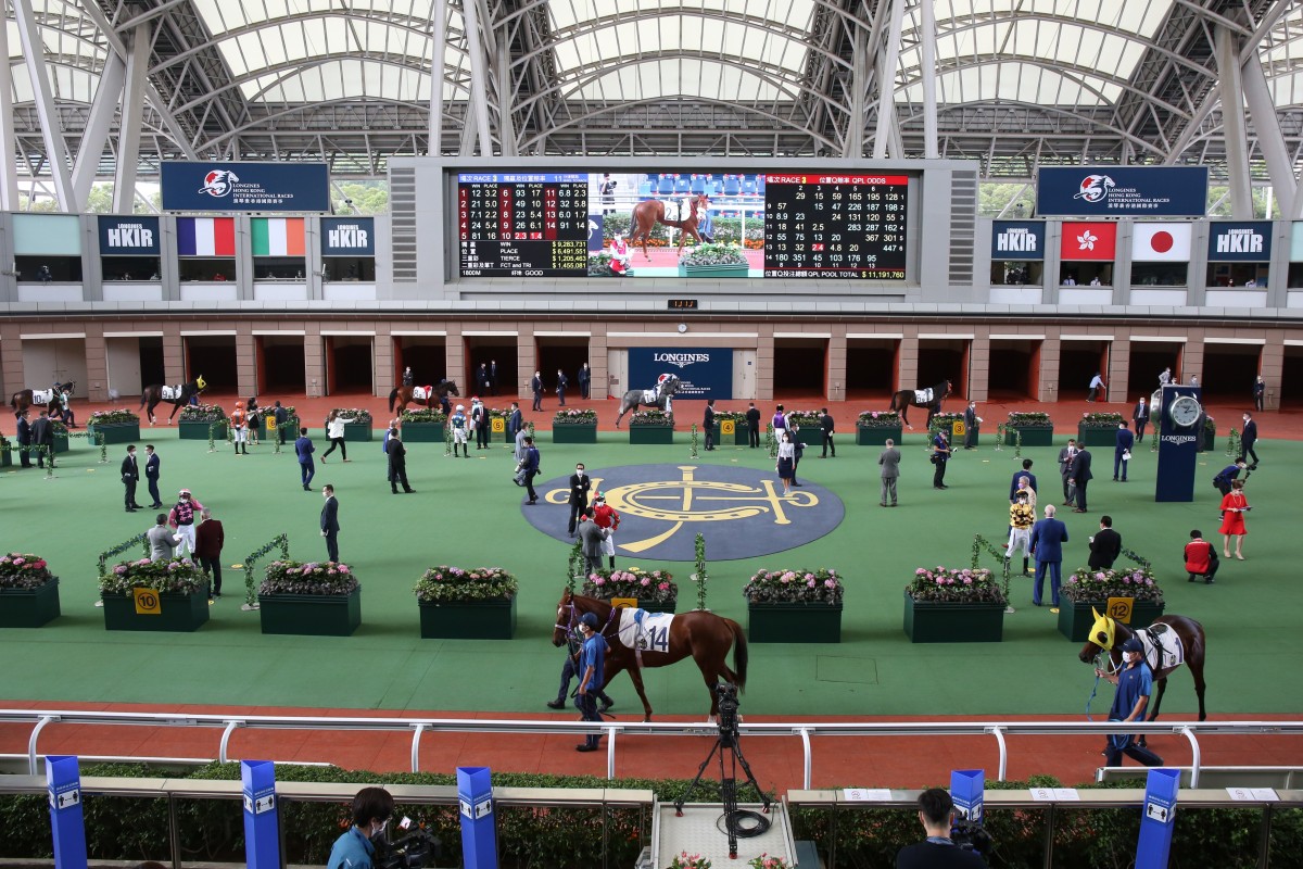 Horses parade at Sha Tin during the Hong Kong International Races. Photos: Kenneth Chan