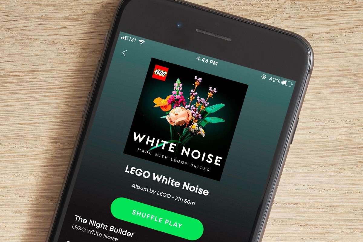 Lego has released an album of white noise. Photo: Lego