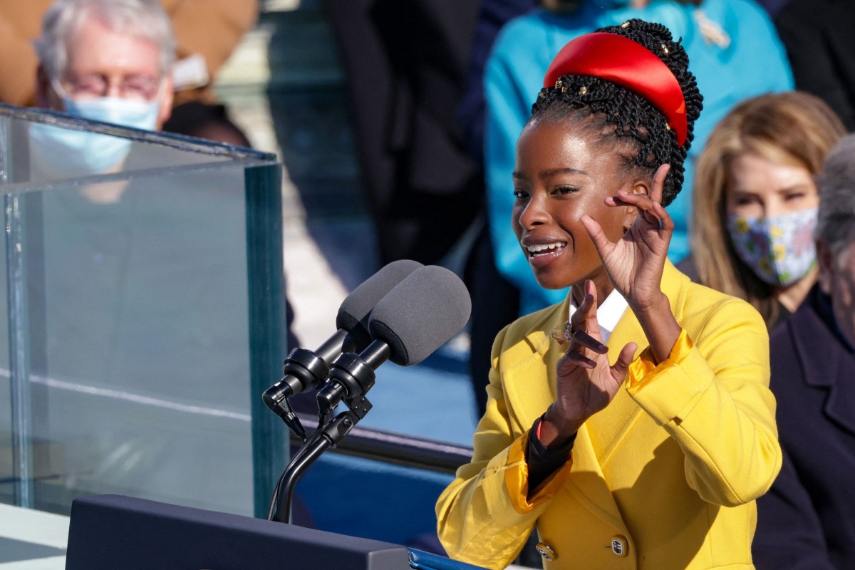 Amanda Gorman, who recited a poem during the inauguration of US President Joe Biden, has spoken of her experience with racism. Photo: AFP