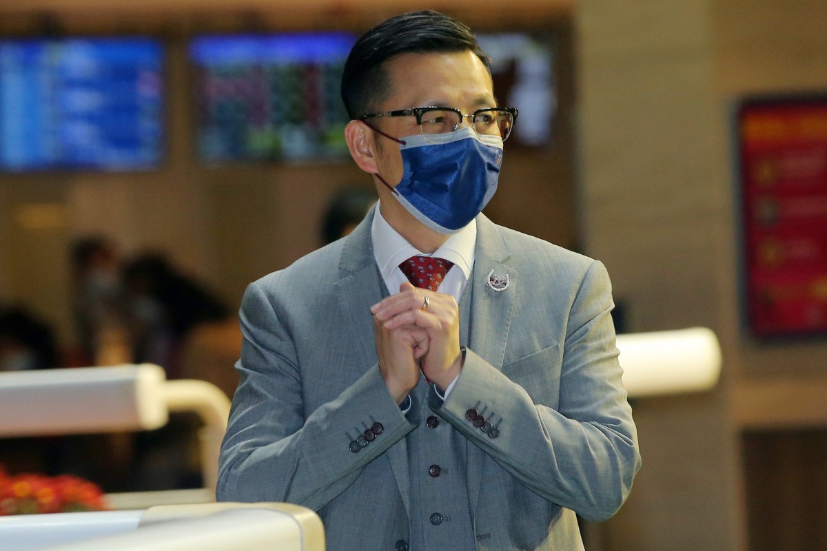 Frankie Lor celebrates a Happy Valley winner this season. Photos: Kenneth Chan