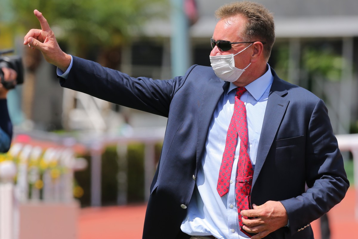Tony Millard celebrates a winner at Sha Tin. Photos: Kenneth Chan
