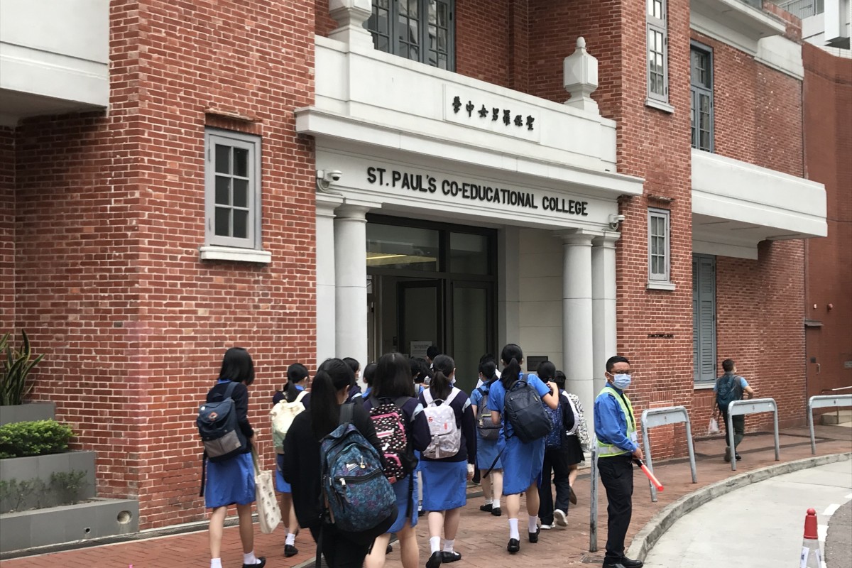 Two-thirds of the student population returned to St Paul’s Co-educational College for half-day lessons today. Photo: Amalissa Hall
