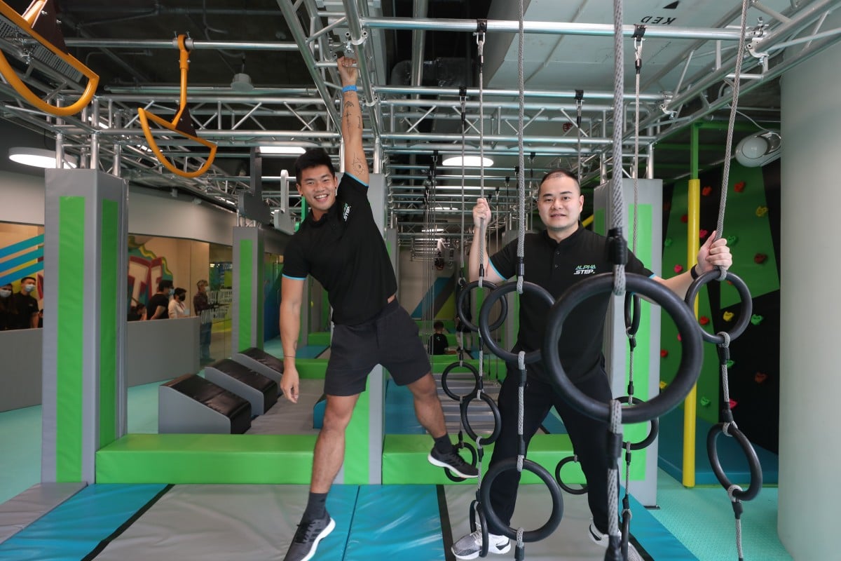 Alpha Step Managing Director Dennis Chan (left) and Head Coach Calvin Au Yeung want to make fitness fun. Photo: SCMP / Xiaomei Chen
