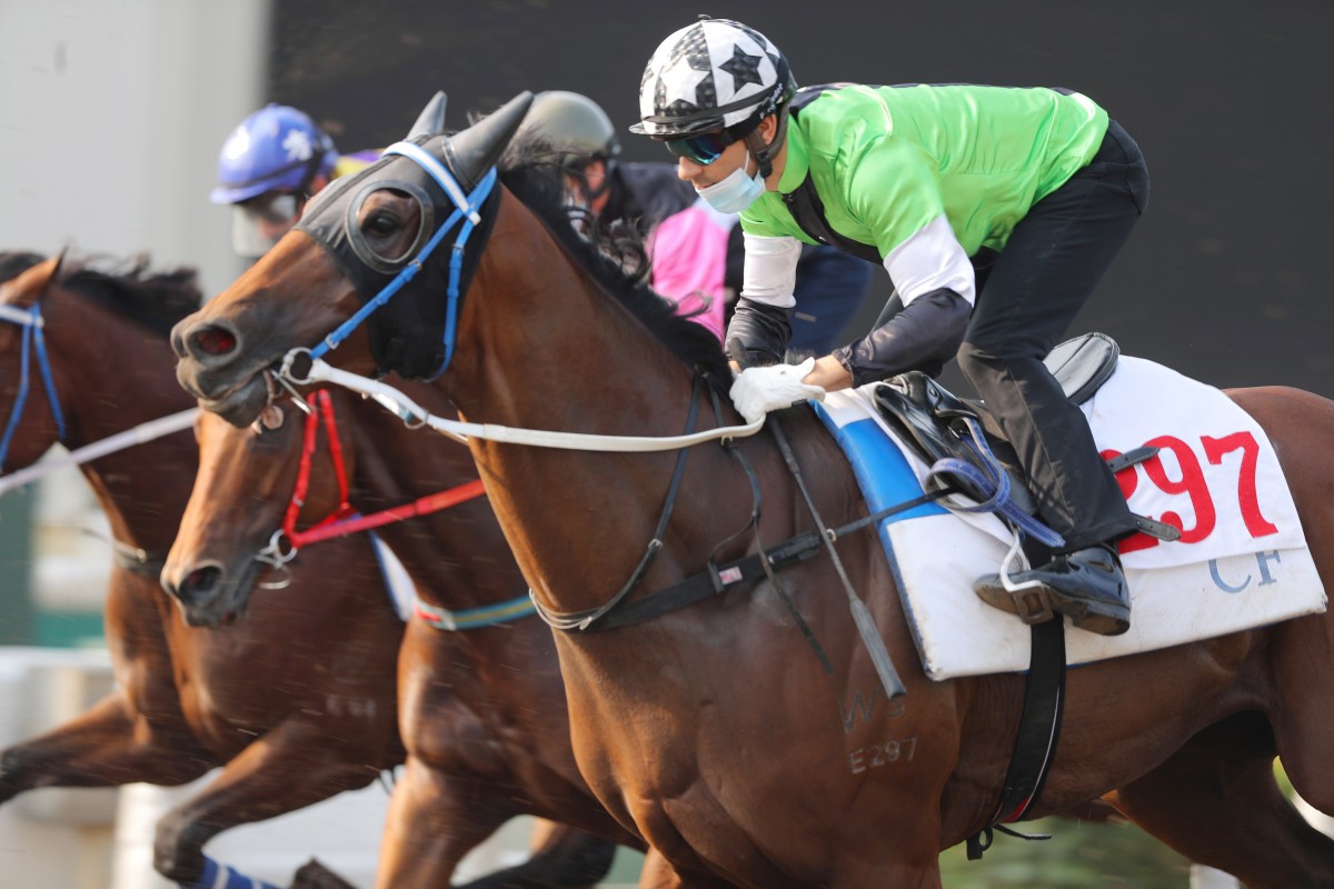 Joao Moreira trials Killer Bee at Sha Tin last month. Photos: Kenneth Chan