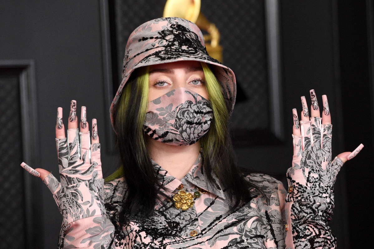 Billie Eilish attends the 63rd Annual Grammy Awards in Los Angeles in March 2021. She announced she will release a book that gives fans a closer look at her life. Photo: AFP PHOTO / Kevin MAZUR / The Recording Academy via Getty Images