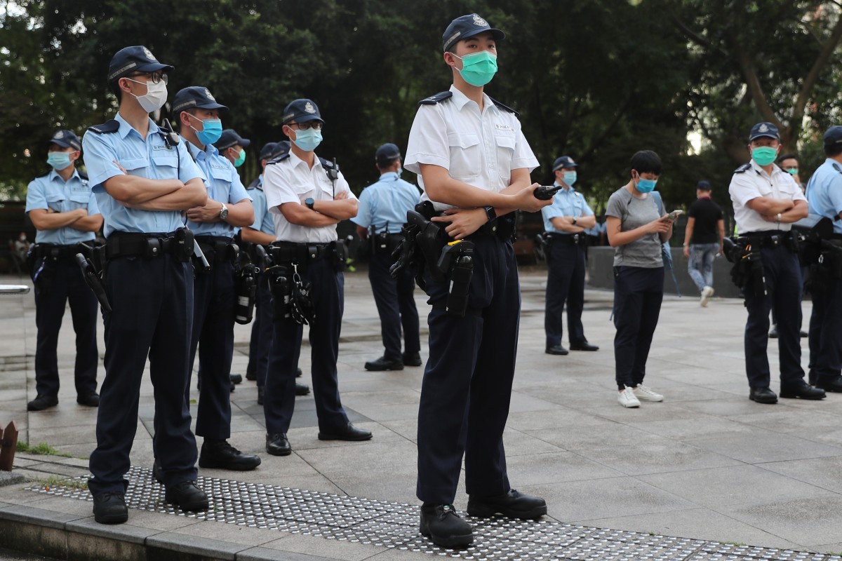 More than 7,000 police officers have been deployed across the city to prevent any unauthorised gatherings on the anniversary of the Tiananmen Square crackdown. Photo: SCMP / Sam Tsang