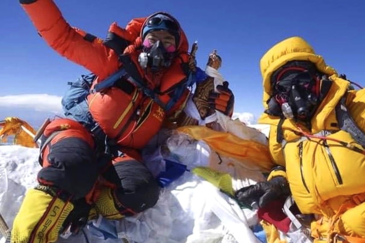 Hongkonger Ada Tsang Yin-hung broke a record for climbing Mount Everest, but she's been unable to get back to the city ever since. Photo: Handout