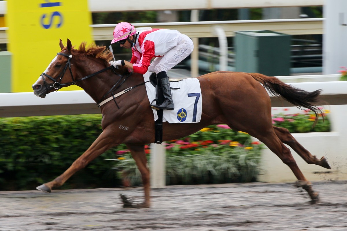 Joao Moreira partners the Francis Lui-trained Super Fast to victory at Sha Tin on Saturday. Photo: Kenneth Chan