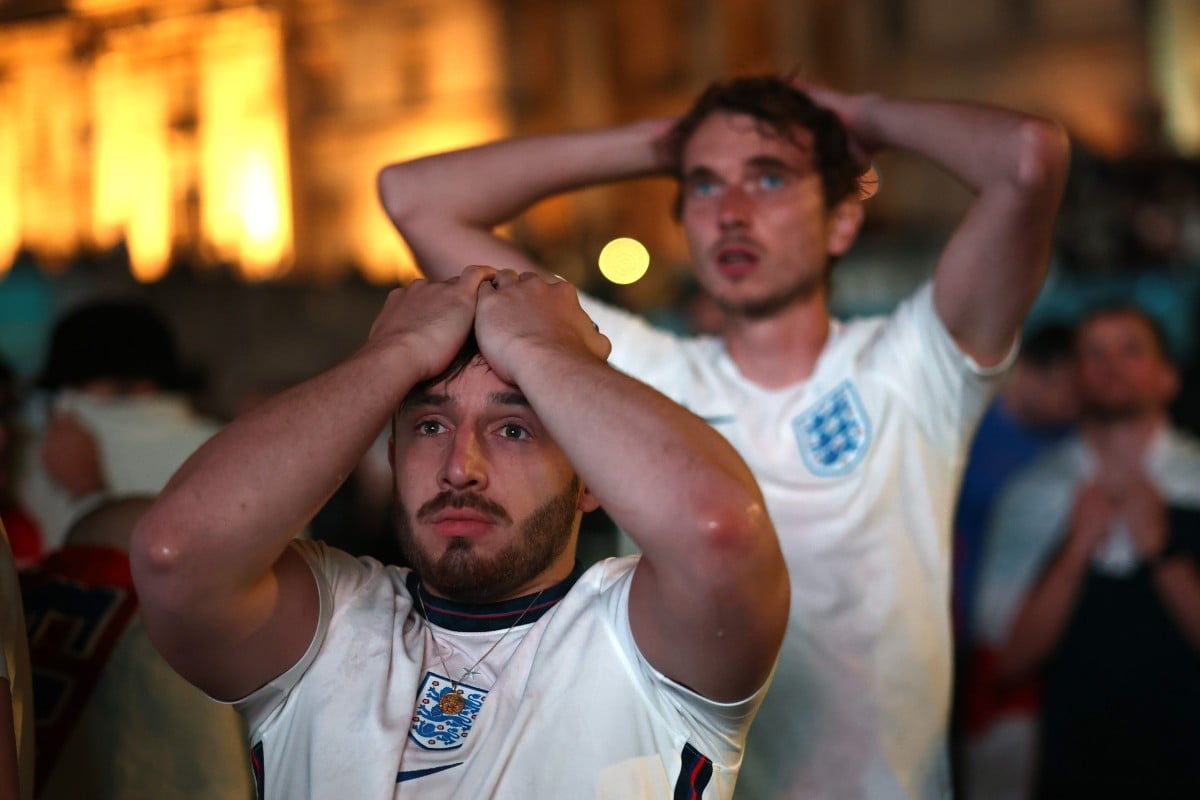 England fans were devastated react after Italy won the Euro 2020. Photo: Reuters