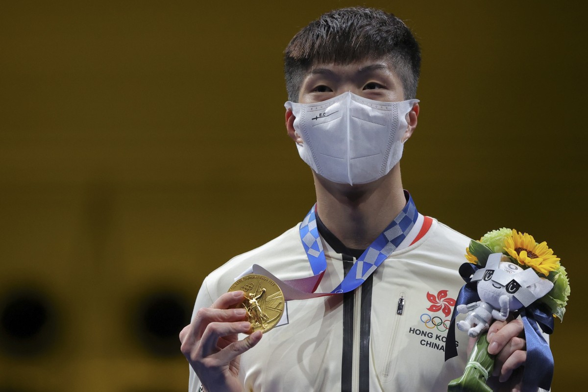 Cheung Ka-long took home Hong Kong’s first gold medal in 25 years, and its second one ever. Photo: Reuters