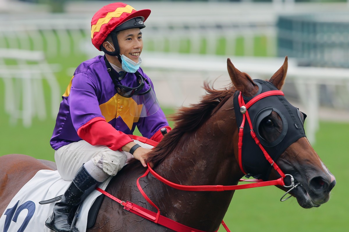Matthew Poon is all smiles after a winner. Photos: Kenneth Chan
