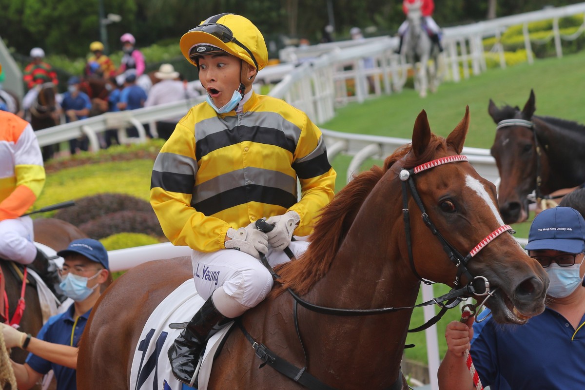 Keith Yeung heads for the winner’s circle last season. Photos: Kenneth Chan