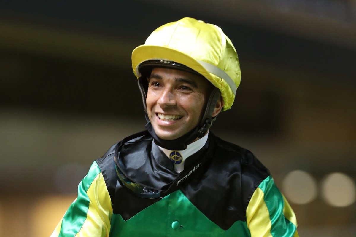 A beaming Joao Moreira after a winner this season. Photos: Kenneth Chan