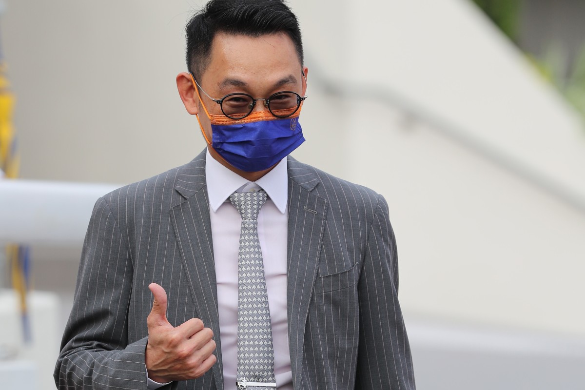 Jimmy Ting celebrates one of his 11 winners so far this season. Photos: Kenneth Chan