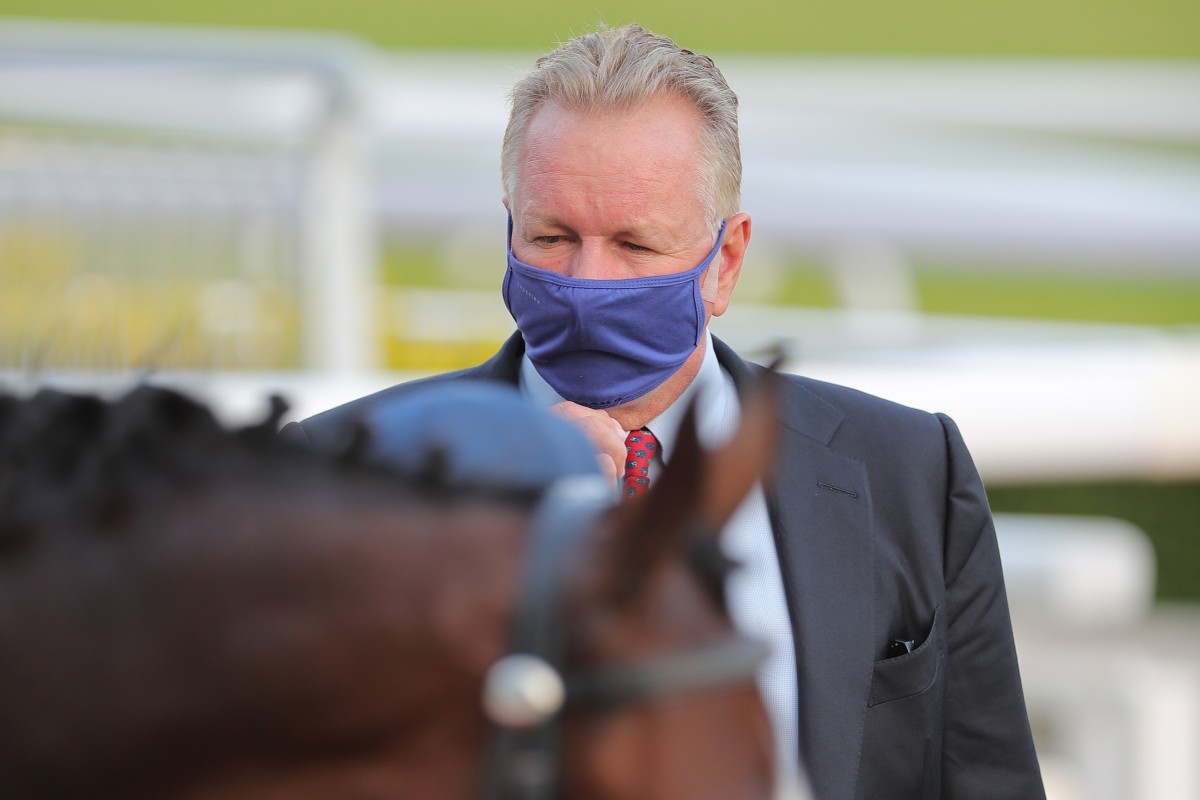 Tony Millard looks over Ultra Express. Photos: Kenneth Chan