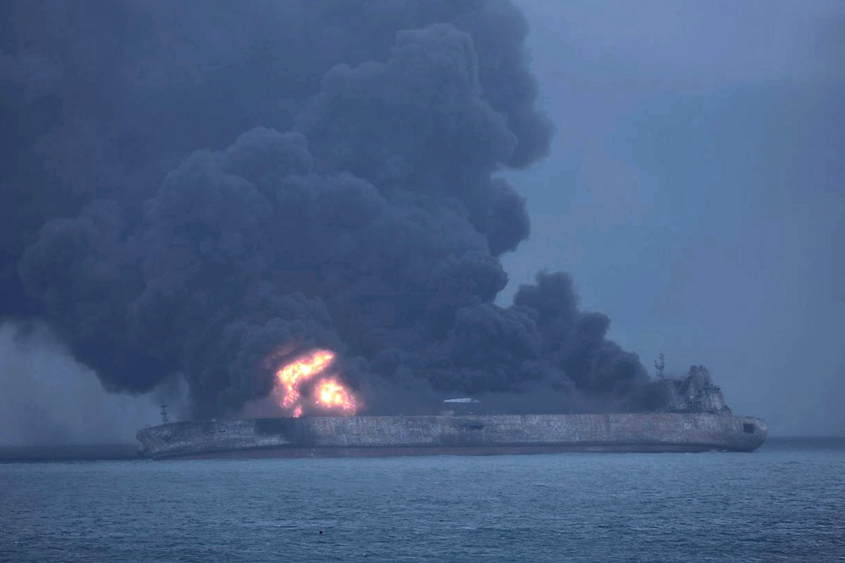 The oil tanker Sanchi was carrying a type of ultra-light old called condensate.