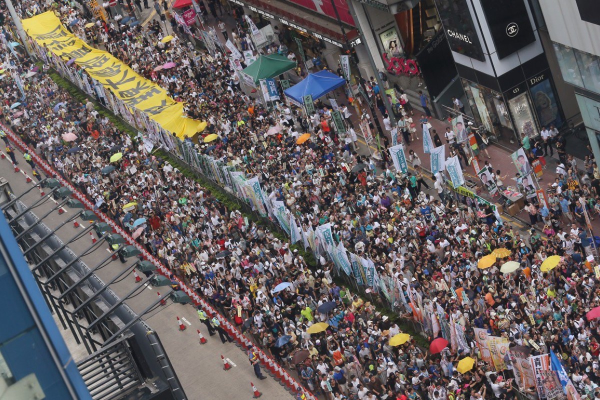 A previous protest organised by the Civil Human Rights Front, in 2016.