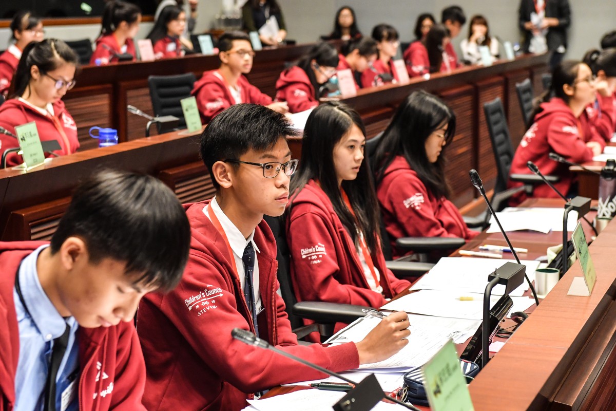 Fifty-one young councillors gathered at Legco to discuss policy and youth-related issues.