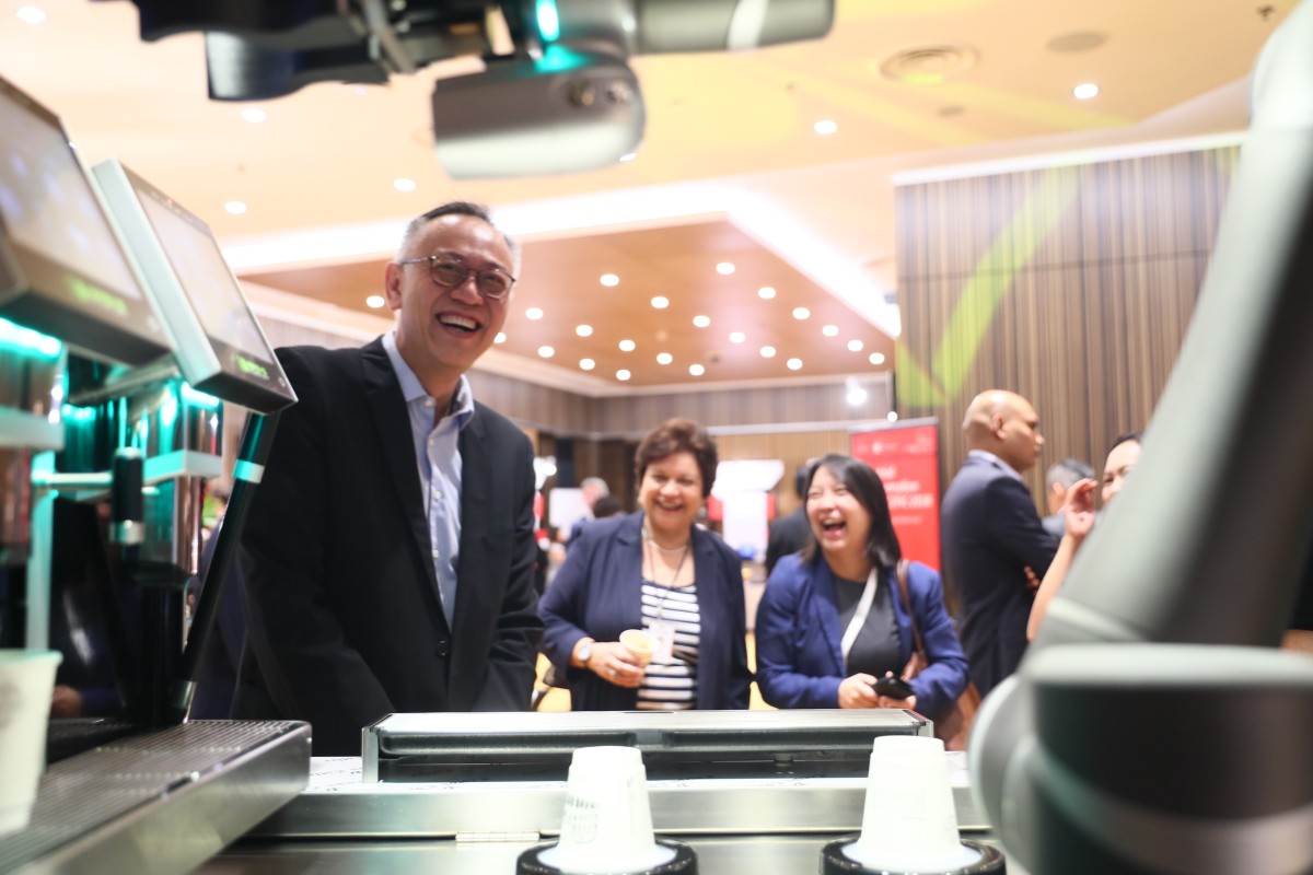 This robot barista has a name. Ella.