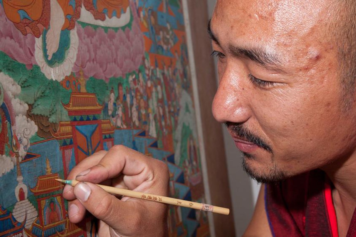 Restoring each thangka is a labour of love and so much more than a work of art.