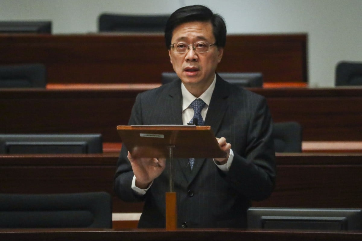 Secretary for Security, John Lee, was questioned in the Legislative Council.