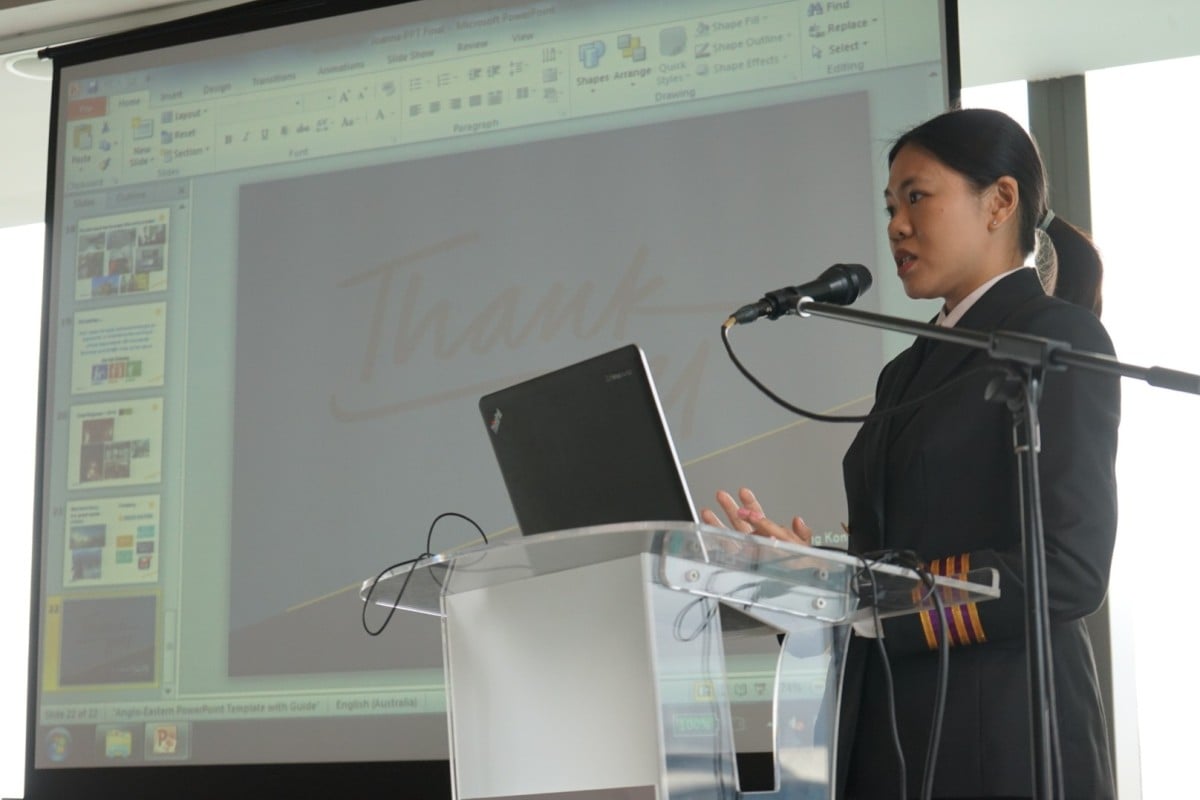 Joanna Kwok wants more young people to consider a seafaring career.