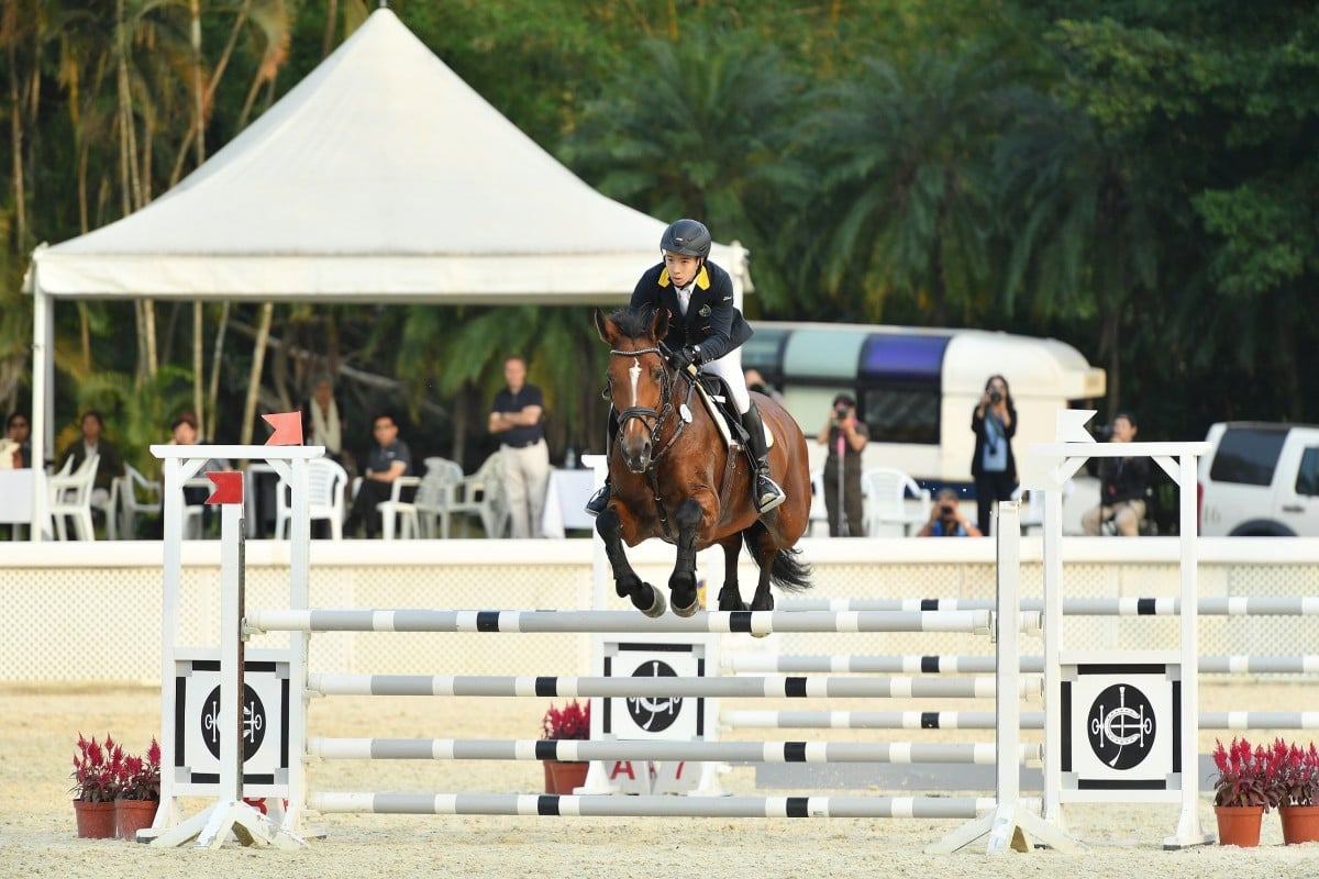 At local competitions, Vincent usually rides his nine-year-old mare Angel.