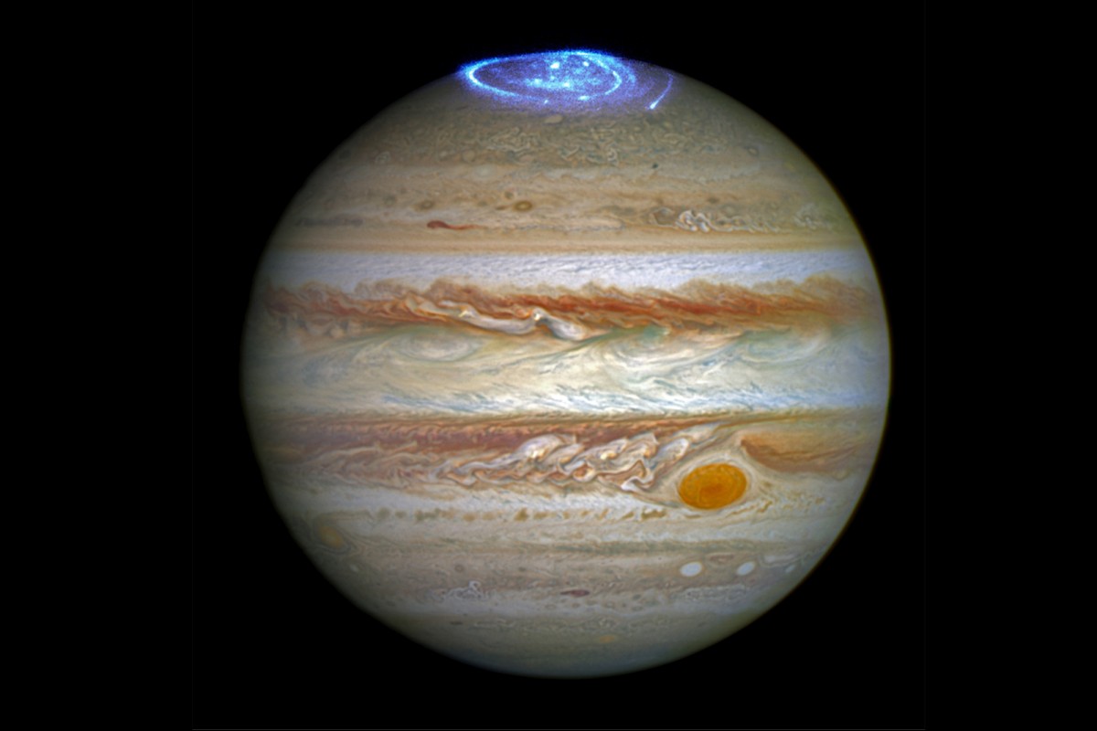 Jupiter has the most magnificent auroras in the solar system.