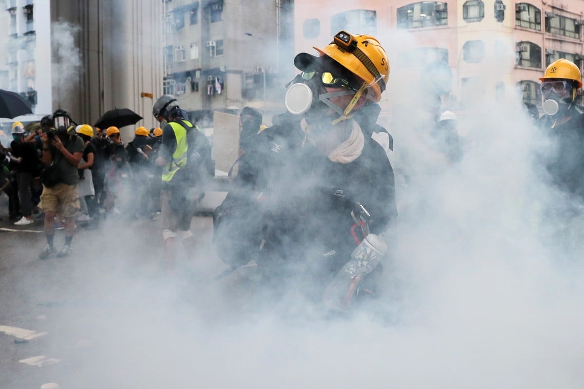 Tear gas is a regular sight on the streets of Hong Kong now.