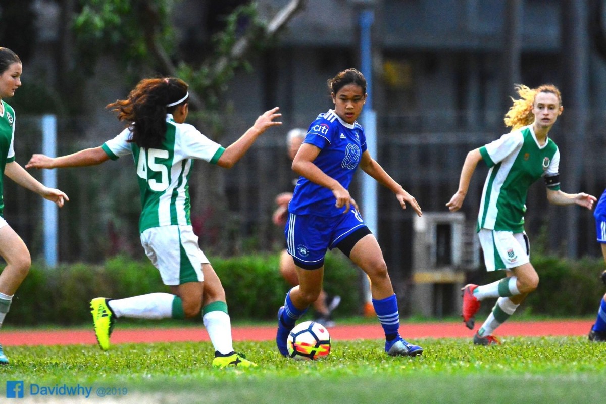 Stella (centre) is known for her lightning speed on the pitch.