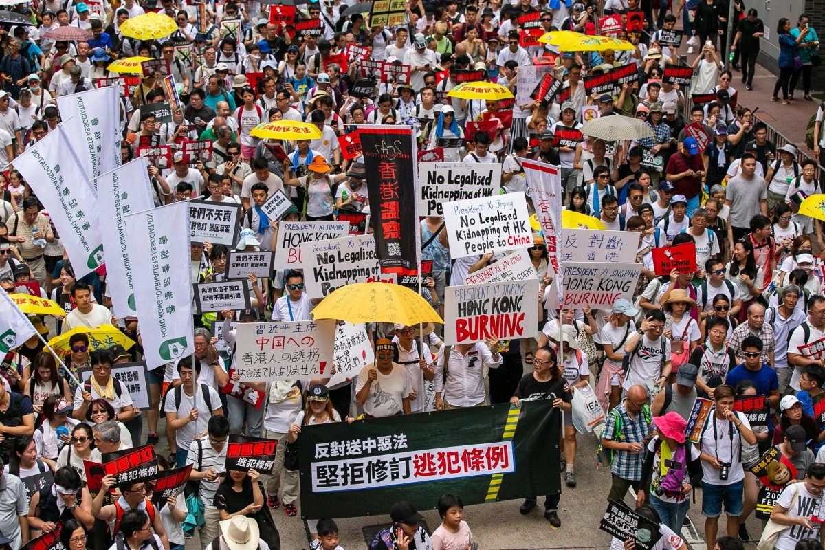 Alumni, students, and staff from at least 14 local secondary schools were seen at the march on Sunday.