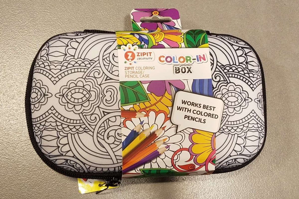 ZIPIT Creativity Color-in box hardshell pencil case from LOG-ON.